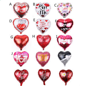 Ballon en feuille de <span class=keywords><strong>film</strong></span> d'aluminium «Je t'aime» en forme de coeur de 18 pouces pour les mariages et les fêtes de la Saint-Valentin Nouvelles décorations de fête - Product Image 1