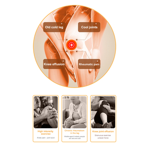 Máquina masajeadora de rodilla con compresa caliente para fisioterapia con logotipo personalizado, masajeador de rodilla con vibración calentada para aliviar el dolor articular - Product Image 2