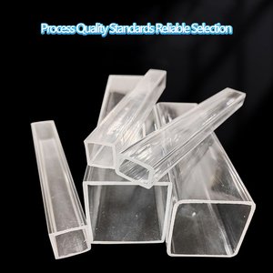 Tubo Cuadrado de Vidrio Acrílico Orgánico Transparente de 3 mm de Espesor, Tubo Cuadrado Hueco para Iluminación, Personalización - Product Image 5