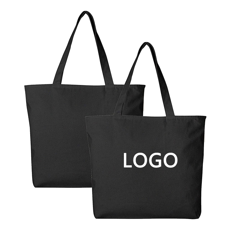 High Quality Blank Custom Print 12oz Natural Cotton Canvas Shopping Tote Bag with Logo