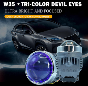 ไฟตัดหมอก LED รุ่น IDISON W35 ขนาด 3 นิ้ว ควบคุมผ่านแอพพลิเคชั่น แสงสามสี Demon Eye 3000K 4300K 6000K กันน้ำ สำหรับรถยนต์โตโยต้า ฮอนด้า - Product Image 3