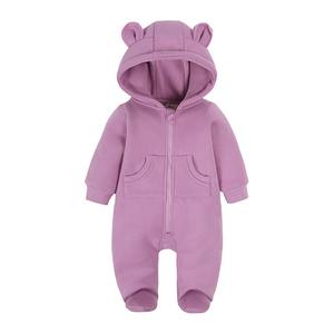 Tutine per <span class=keywords><strong>neonato</strong></span> a manica lunga tinta unita per neonati tutine modellanti animali per neonati 0-3 mesi pagliaccetto per neonati con tasche - Product Image 6