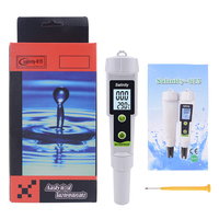 Compteur de sel portable de haute précision testeur d'eau de température de salinité compteur de salinité numérique testeur 2 en 1