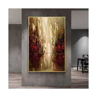Peinture à l'huile abstraite personnalisée sur toile, murale faite à la main, art mural moderne, tableau pour bureau, bar, maison, grande œuvre d'art