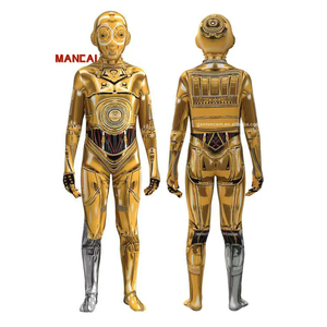 Golden Star-Wars Wholesale <strong>Robot</strong> Costume Boys' Performance Wear Cosplay Jumpsuit Halloween Cosplay Suits From <strong>Robot</strong> TV &amp; <strong>Movie</strong> - Product Image 1