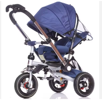 Prix d'usine, tricycle multifonction 4 en 1 pour enfants, poussette bébé en alliage avec roues EVA pliables