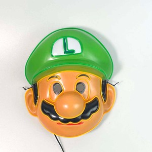 Personnalisé Led Lumière Froide Lumineux <span class=keywords><strong>Mario</strong></span> <span class=keywords><strong>Super</strong></span> <span class=keywords><strong>Mario</strong></span> Masques Dessin Animé Jeu Anime Mascarade Fête Événement - Product Image 5