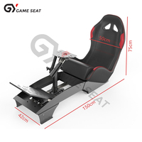 Cockpit de simulateur de course automobile GY046, design intégré personnalisé, siège de simulateur de course pour jeux de conduite virtuelle à domicile