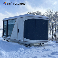 Maison capsule intelligente Fullking M20 certifiée CE, écologique, en aluminium, alimentée à l'énergie solaire, design moderne, bureau, immeuble, appartement