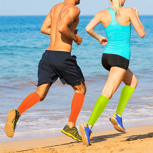 Manches de mollet de compression Chaussettes de compression sans pied sans pieds Attelles de tibia Traitement des varices pour les jambes et le soulagement de la douleur - Product Image 2