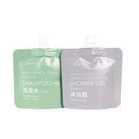Pochette souple mate personnalisée OEM de 50 ml et 100 ml avec bec verseur pour emballage de shampoing, après-shampoing et liquides de douche