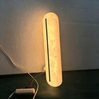 Lampe murale de luxe cannelée en albâtre espagnol, style moderne et luxueux, pour hôtel, salon, hall d'entrée, couloir, villa, chambre à coucher