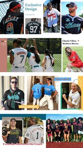 Maillot de baseball en jean personnalisé pour hommes, femmes et garçons Chemises de baseball en gros Logo cousu avec nom et numéro - Product Image 6