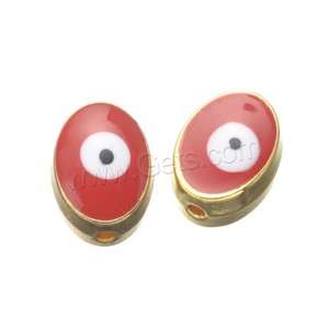 锌合金椭圆形珠子眼珠珠宝制作散装珠子DIY和珐琅10x7mm毫米1572268 - Product Image 5