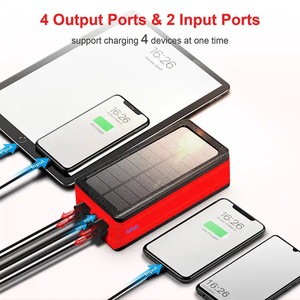 Banque d'énergie solaire de grande capacité de 50,000 Mah du fabricant avec lumière LED haute puissance Logo <span class=keywords><strong>personnalisable</strong></span> - Product Image 4