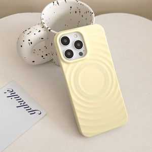 Coque magnétique haut de gamme et unique à motif ondulé pour Apple 16 Pro Max, entièrement protectrice et antichoc pour iPhone 13. - Product Image 3