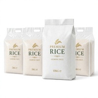 Sac d'emballage pour riz en PP tissé laminé PE transparent, résistant à l'humidité, avec poignée, impression personnalisée
