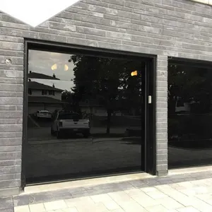 Cheap Clear Metal and Glass Impact Garage Door Bullet Proof 12 X 12 Glass Commercial Garage Door with Pedestrian Door