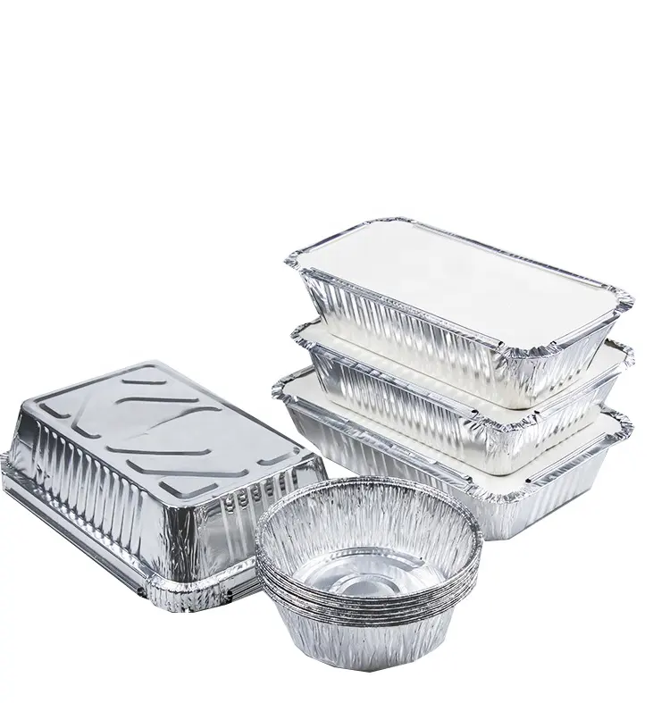 Kotak Makan Siang Foil Aluminium Terlaris dengan Harga Yang Menguntungkan Tahan Terhadap Suhu Tinggi