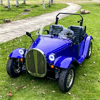 Zhenda électrique classique Vintage Jeep UTV tout-terrain Dune Buggy Mini parc d'attractions rétro cadre en tube d'acier freins à disque hydrauliques