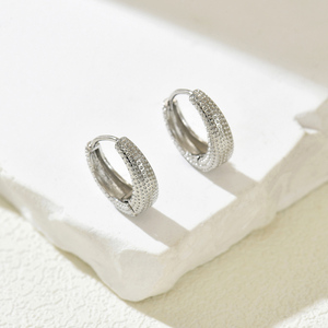 แฟชั่นใหม่ ดีไซน์พื้นผิวไม่ซ้ำใคร ต่างหูห่วงทองแดงรูปหัวใจ สไตล์เรโทรสุดหรู ของขวัญแต่งงานสำหรับผู้หญิง สไตล์อินเทรนด์ - Product Image 5