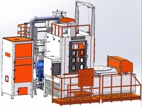 Machine de sablage à pression CNC automatique à chariot BC-2525TPSYB-3D