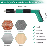 Mini pistolet à clous manuel pour fixation murale et béton, conception silencieuse, portable, pour clous de finition DIY, acier inoxydable, vente en gros