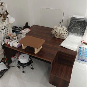 Mesa de manicura de madera, mesa de pedicura, sofá para el cuidado de las uñas de los pies, mesa elevadora, mesa para el cuidado de los pies, banco de trabajo - Product Image 4