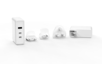 Chargeur rapide GaN rétractable 140W, pliable, écologique, universel, adaptateur USB portable pour téléphones mobiles, type C PD 3.0 QC3.0