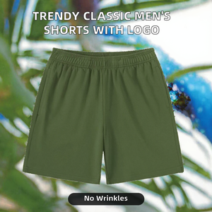 Pantalones Cortos Deportivos Casuales Clásicos de Vanguardia para Hombre, Logotipo Personalizado, Tela No Tejida, Estilo Wisteria, Cordón Ajustable, Ecológicos, Antiarrugas - Product Image 3