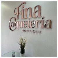 Letrero LED 3D Personalizado con Logotipo de Empresa, Letrero Luminoso con Retroiluminación LED, Letrero de Metal Dorado y Aluminio para Hospitales, Publicidad