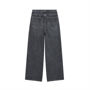 Ropa Nueva para Mujer PB&ZA 2025: Jeans de Tiro <span class=keywords><strong>Alto</strong></span>, Rectos, Cruzados y de Pierna Ancha, Estilo Europeo y Americano. - Product Image 4