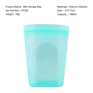 Sac de stockage de lait maternel en silicone réutilisable écologique Solution durable pour les nouvelles mamans - Product Image 6