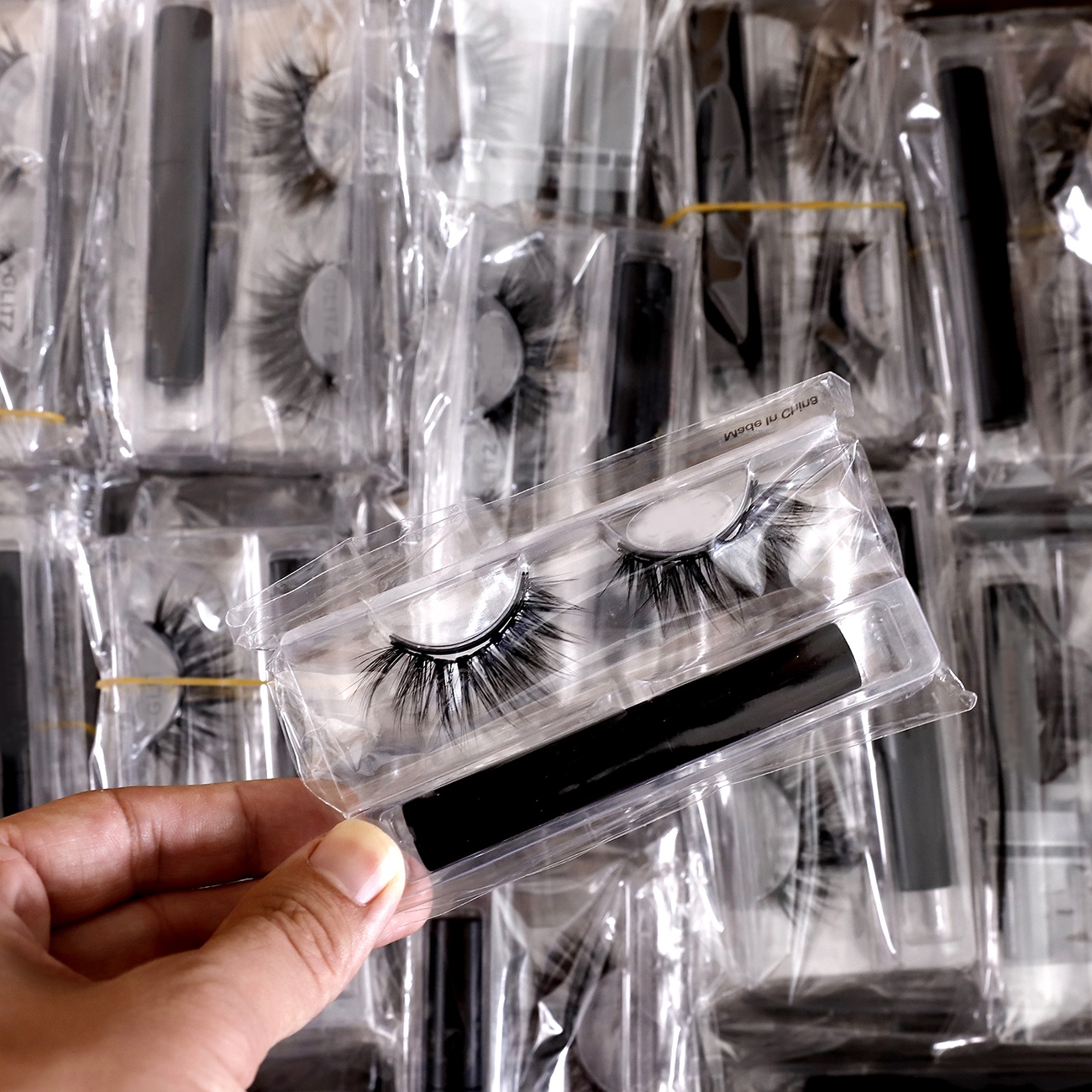 Заказной логотип упаковочная коробка Магнитная подводка для глаз клей частная этикетка накладные шелковые магнитные ресницы с пинцетом