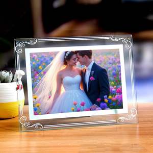 Cadre photo en verre en gros, tendance et simple, pour affichage horizontal ou vertical sur table - Product Image 5