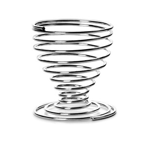 Portauova in acciaio inox con design a spirale per uso in cucina - Product Image 1