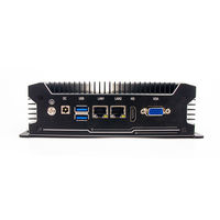 PC industriel mini, interfaces homme-machine, 2*LAN, 4G, sans ventilateur, SSD, VGA, RS232, J6412, boîtier tactile, calcul en périphérie, en stock