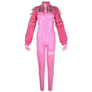 Conjunto de disfraz de Nikke Victory Alice para mujer, disfraz de cuerpo completo rosa con accesorios, disfraz de juego - Product Image 5