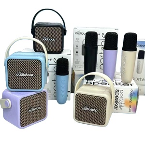 Oudiobop op-515 Khuếch Đại Giọng Nói Microphone Loa Bên Hộp Loa Với Microphone <span class=keywords><strong>Karaoke</strong></span> - Product Image 1