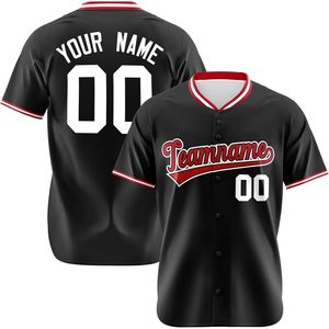 Camiseta de béisbol personalizada con nombre del equipo y número, unisex, para adultos y niños, que absorbe la humedad, de manga corta, deportiva - Product Image 1