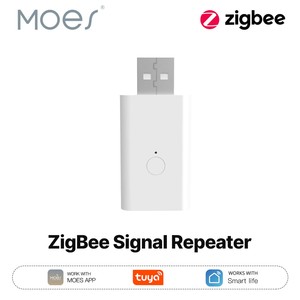 Moes tuya zigbee3.0 tín hiệu <span class=keywords><strong>Repeater</strong></span> khuếch đại cổng USB phạm vi Extender nhà thông minh Thiết bị mở rộng không dây làm việc với <span class=keywords><strong>ZigBee</strong></span> cổng - Product Image 2