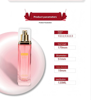Flacon carré à fond épais en verre Yijing 5ml avec pompe pour toner, lotion, sérum, impression sérigraphique, revêtement par pulvérisation, cosmétique Y211