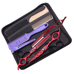 Cho Tím Rồng 6 ''Thép Không Gỉ Sắc Nét Tóc Cắt Kéo Chuyên Nghiệp Cắt Tóc Kéo Thiết Lập Độ Cứng Cao 58-60hrc Trung Quốc - Product Image 3