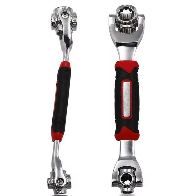 Rotating Double End Wrench 8 in 1 Multi Tool Wrench Universal Socket Wrench Hand Tool for Auto Repair