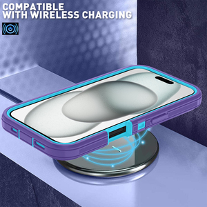 Hàng Mới Ba 3 Trong <span class=keywords><strong>1</strong></span> Chống Drop Rắn Trường Hợp Màu Sắc Đối Với iPhone 16 Pro Max Chỉ 360 Defender Trường Hợp Điện Thoại - Product Image 6