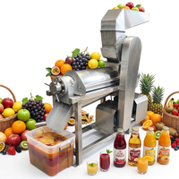 Industriële roestvrijstalen groentepulper schroefappelpers fruitextractor