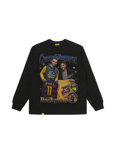 Camiseta de Manga Larga Holgada Estilo Americano con Estampado de <span class=keywords><strong>Estrellas</strong></span> del Fútbol para Hombre - Ronaldo, Neymar, Haaland, Algodón - Product Image 5