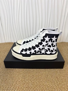 College-style stylish and simple flat shoes with rubber soft soles, star-patterned casual shoes, high-<b>top</b> canvas shoes - Product Image 2