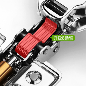 Stainless Steel Furniture Hinge 201 Soft Closing Full Surface Modern Cabinet Door Wardrobe Hardware Aircraft Hinge - Product Image 1