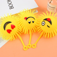 Balles molles Balle anti-stress drôle Squeeze Smiley Face pour enfants pour adultes Jouet de décompression